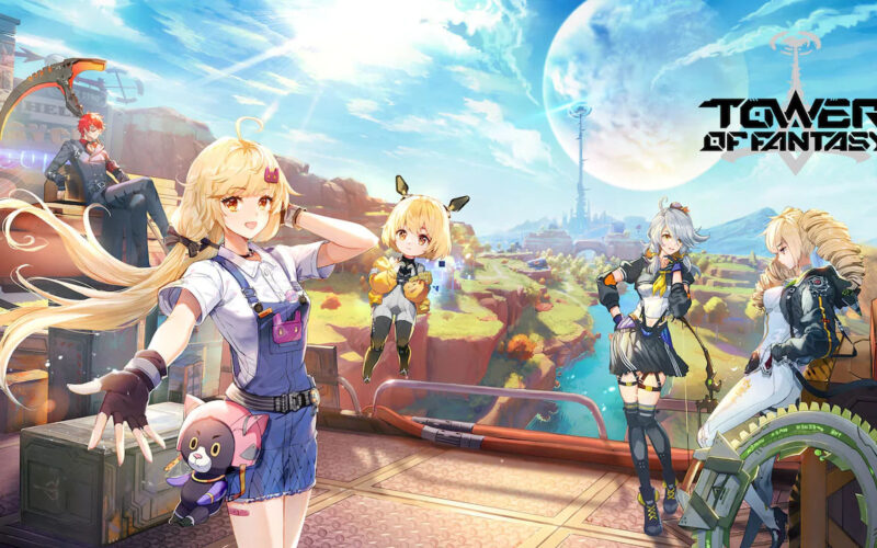 Tower of Fantasy characters posing together under daylight