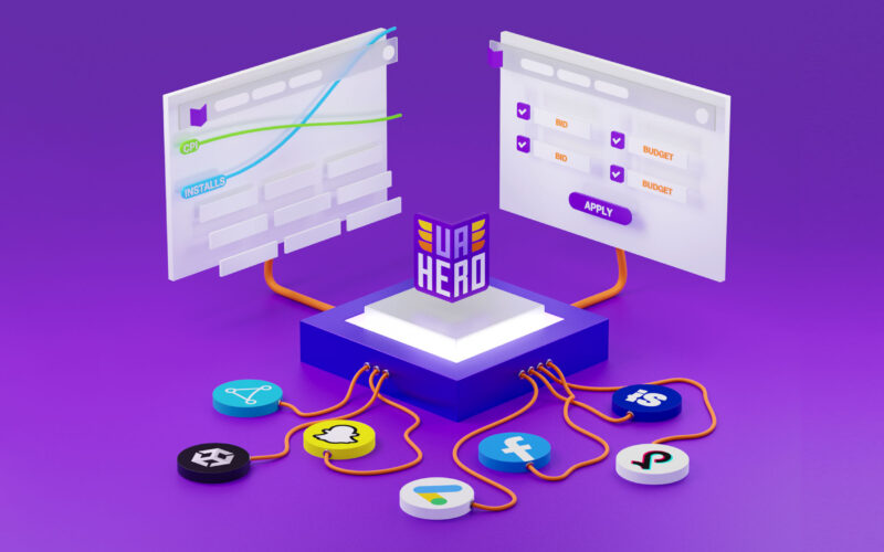 An image of UAhero's logo providing data via social media platforms