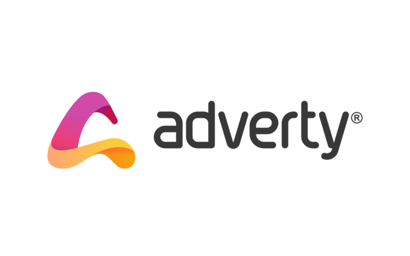 Adverty logo on white background
