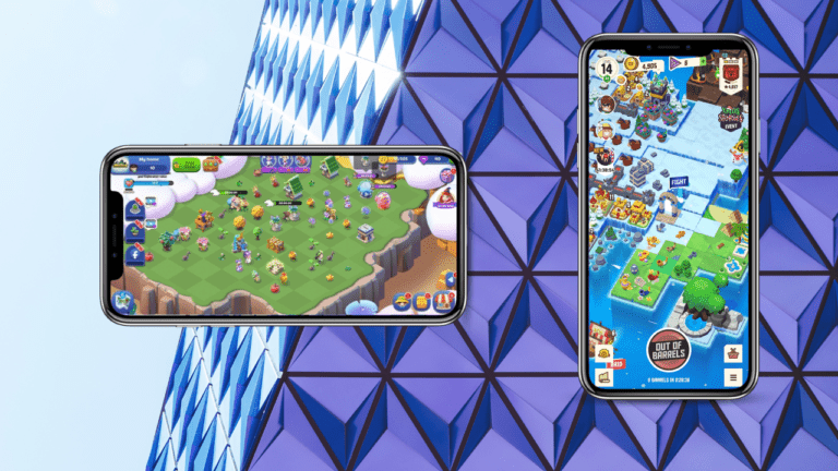 Merge Games front of a pyramid