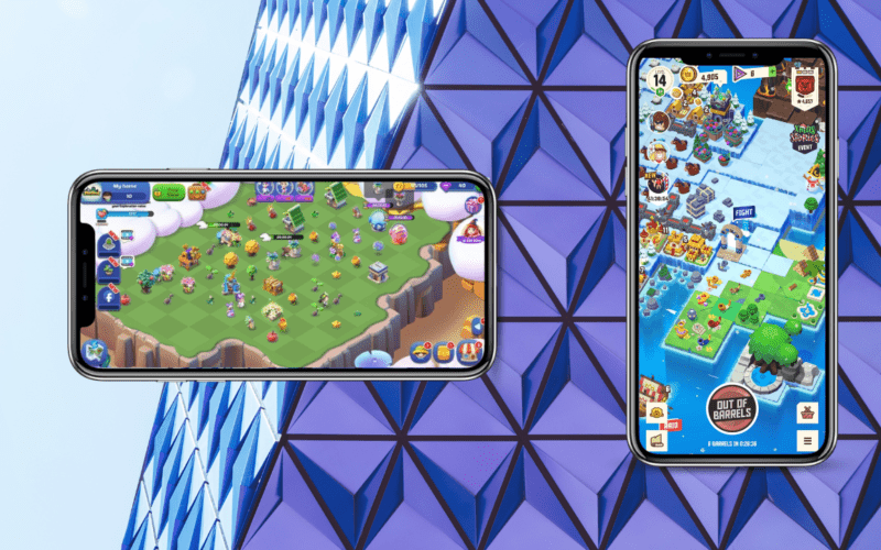 Merge Games front of a pyramid