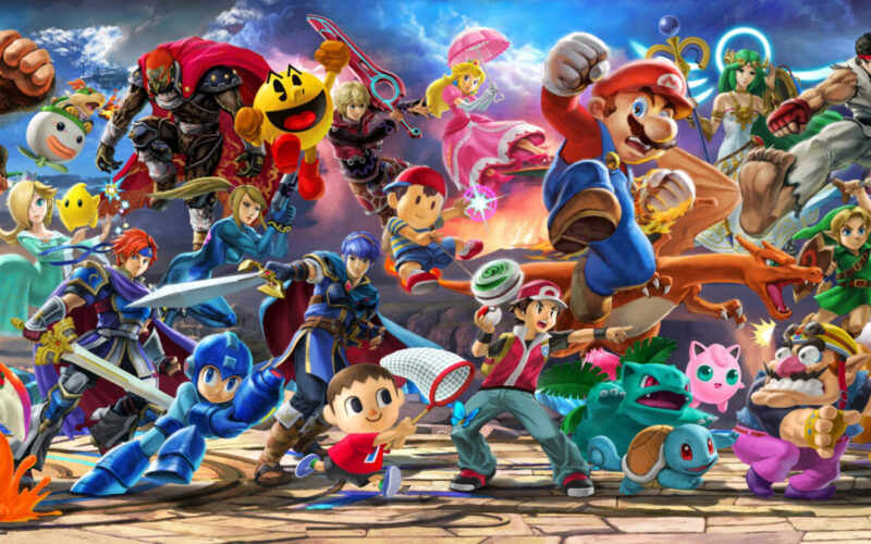Mario, MegaMan, Link, Ash, and other Nintendo characters