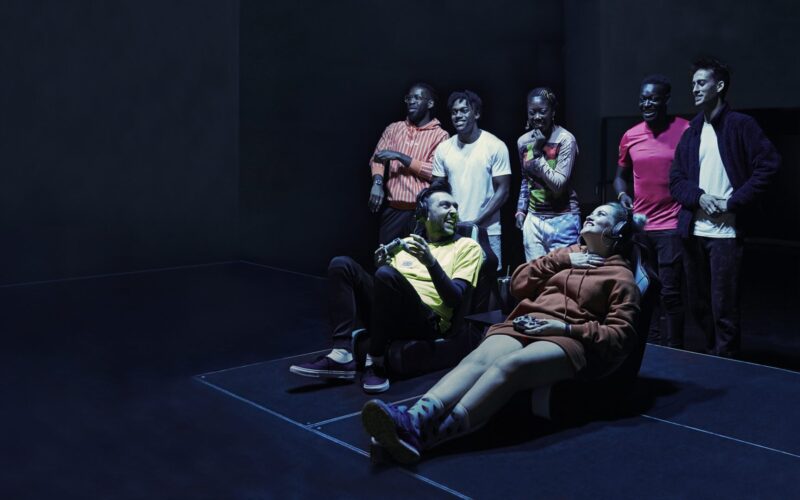 Image of a team playing a game