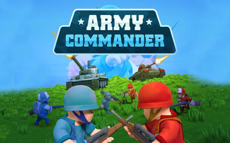 Army Commander oyunundan iki karakter birbiriyle savaşmak üzere hazır durumda poz veriyorlar