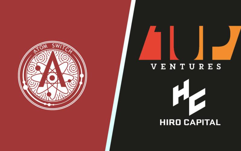 Atom Switch Hiro Capital and 1up Ventures logos