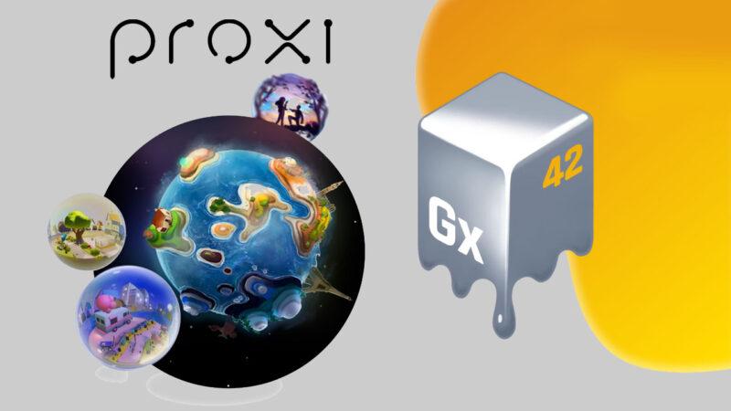 Gallium Studios logo with visuals from Proxi, its blockchain game
