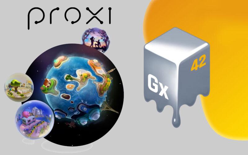 Blockchain oyunu Proxi'den görseller içeren Gallium Studios logosu