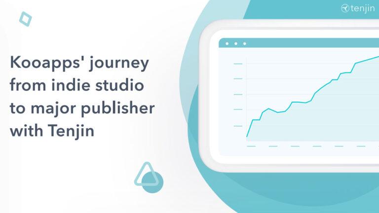 Kooapps ve Tenjin adlarıyla büyümeyi gösteren bir grafik