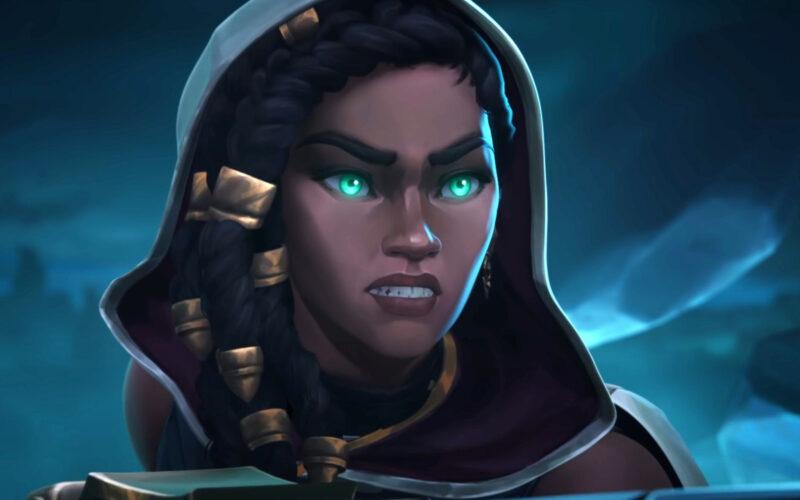 A female character from Riot Games