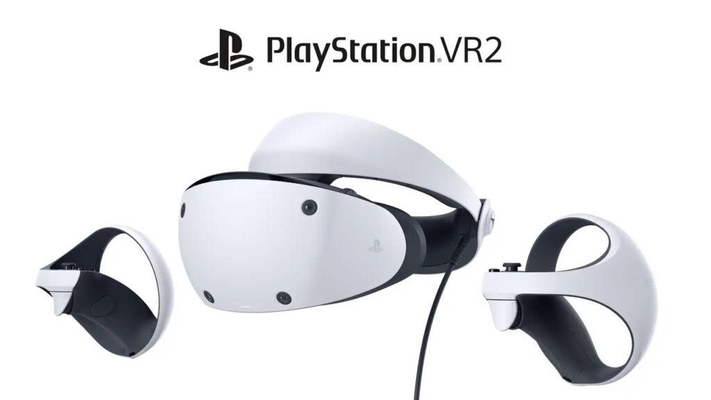 PlayStation VR2 on the white background.