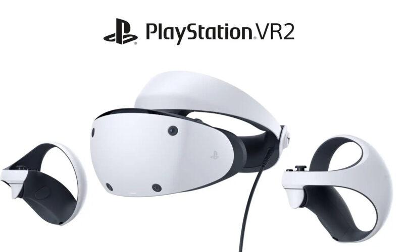 PlayStation VR2 on the white background.