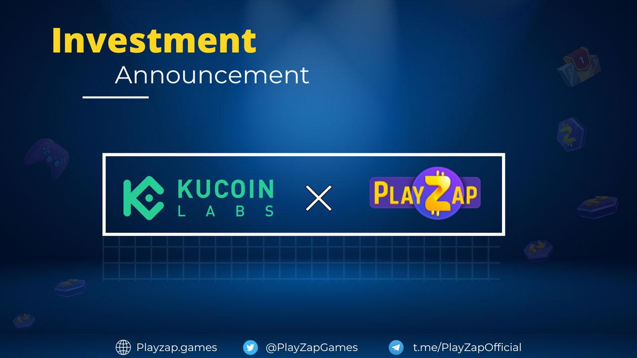Playzap and Kucoin logos