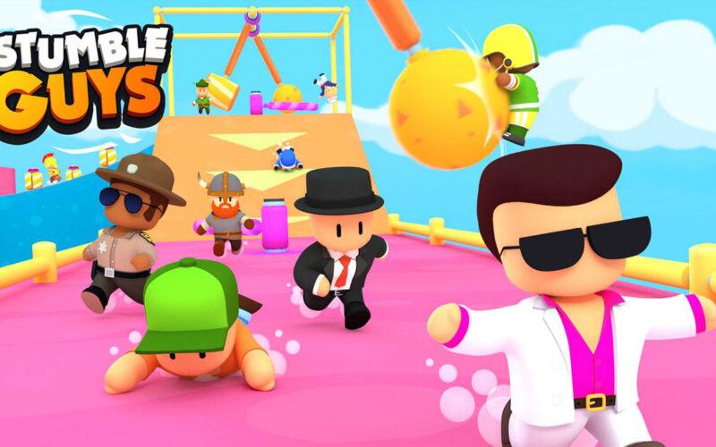 Tehlikeden kaçan Stumble Guys avatarları