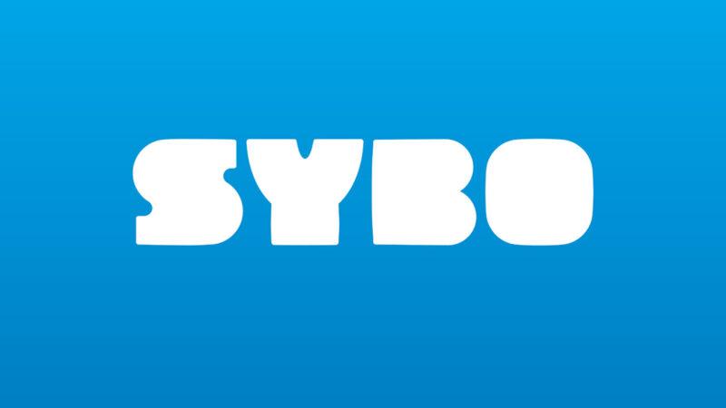 Açık mavi arka planda Sybo Games Logosu