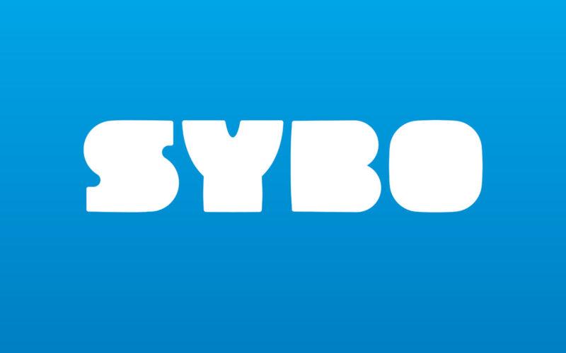 Sybo Games Logo on a light blue background