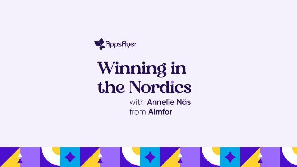 AppsFlyer and Podcast logo on powder color background