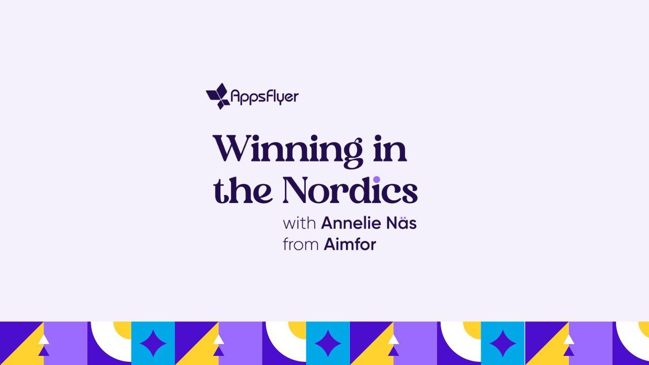 AppsFlyer ve Podcast logosu pudra rengi arka plan üzerinde
