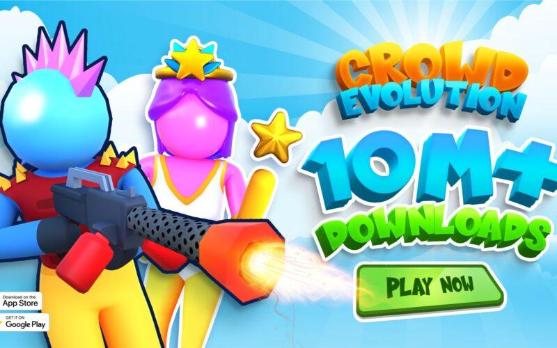 Crowd Evolution karakterleri ve logosu