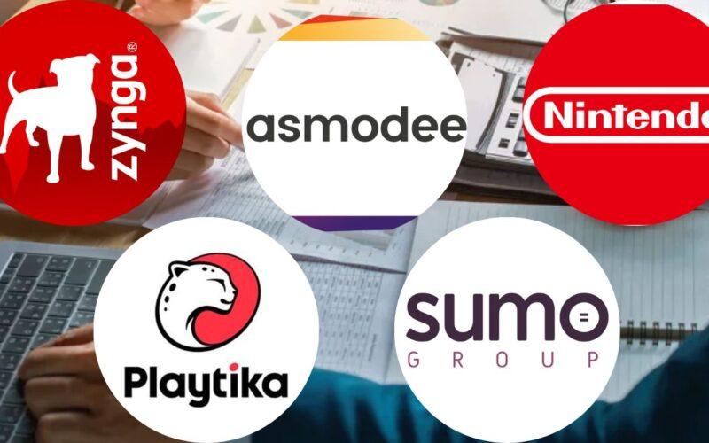Zynga, Asmodee, Nintendo, Playtika ve Sumo Group logoları