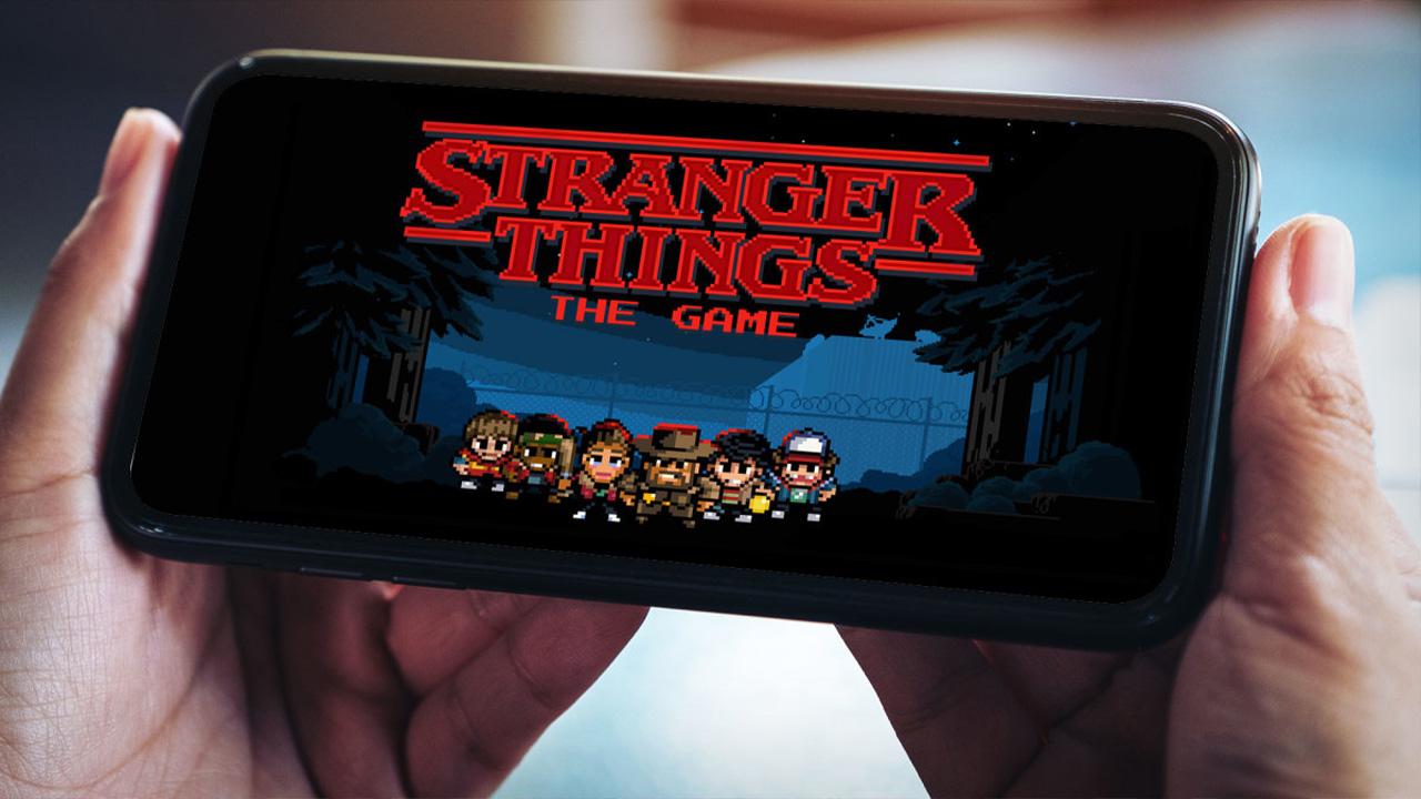Netflix Games' Stranger Thing mobile game played on the smartphone
