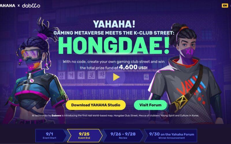 Neon renkte kıyafetler giyen iki oyun karakteri.