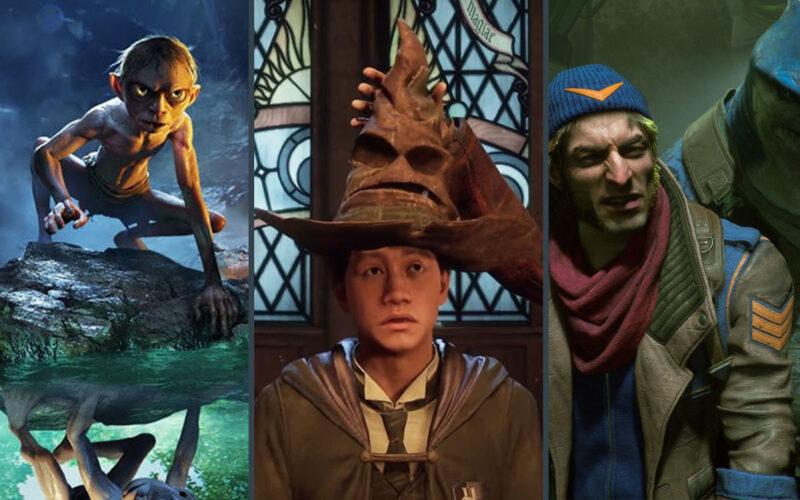 Solda Gollum ortada Hogwarts öğrencisi sağda Suicide Squad