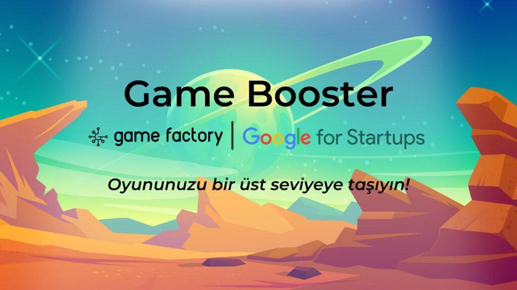 Game Booster - Google for Startups Game Factory logoları