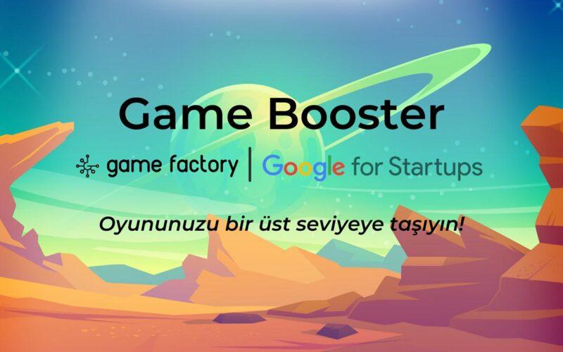 Game Booster - Google for Startups Game Factory logoları