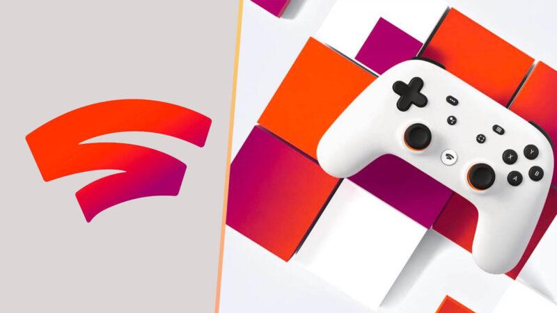 Google Stadia contoller and Stadia logo