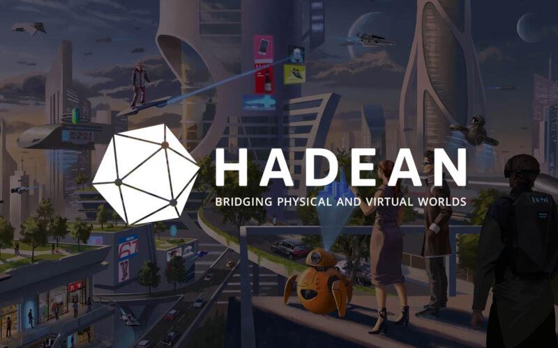 Hadean's logo over a metaverse image