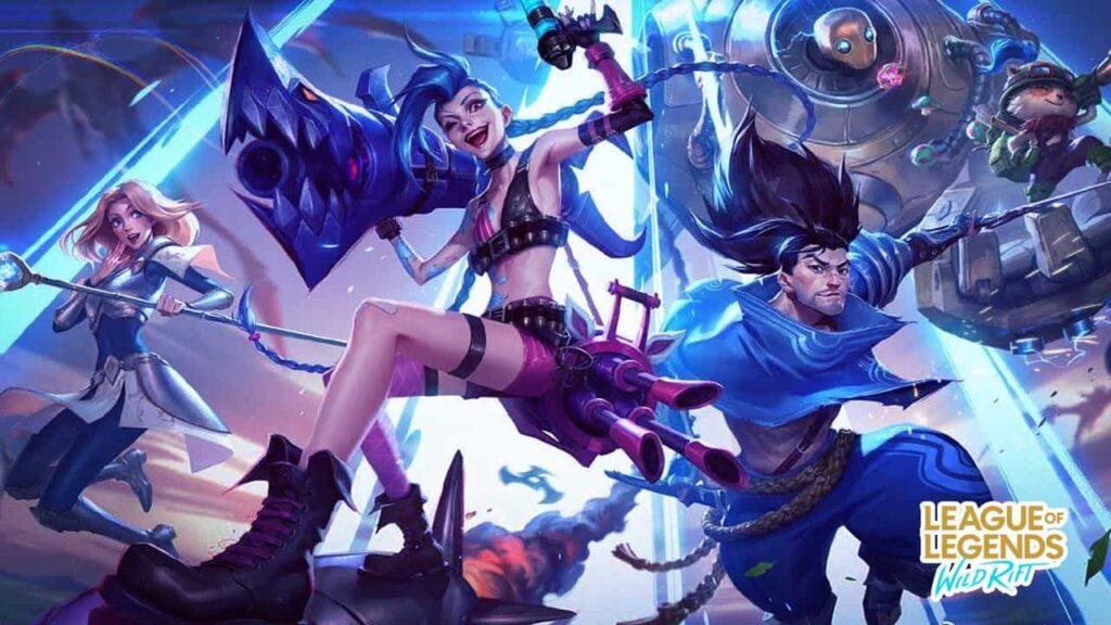 League of Legends Wild Rift şampiyonları - Jinx, Yasuo, Blitzcrank, Teemo ve Lux