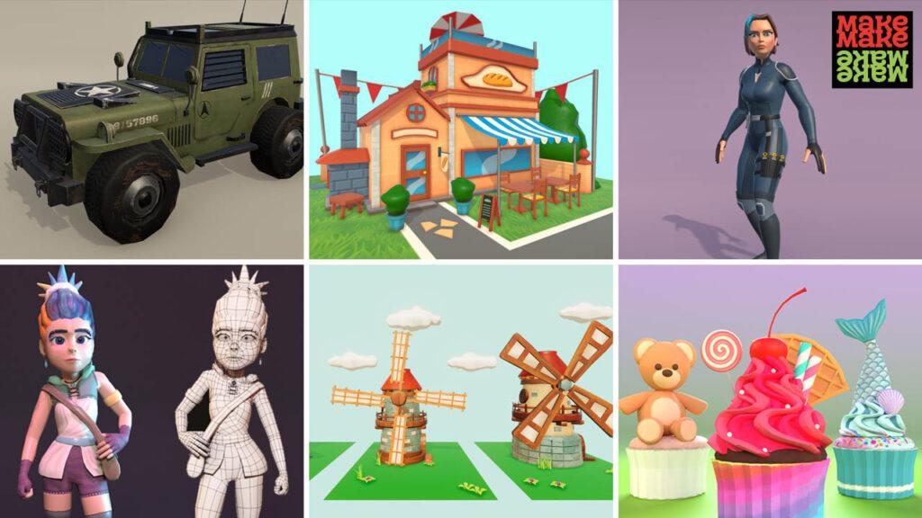 Makemake 3D assetleri görselleri