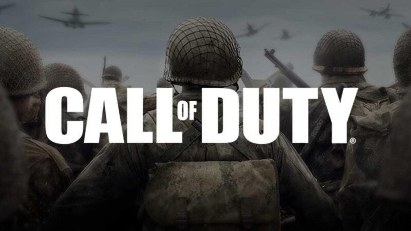 Call of Duty logosu ve arka planda askerler