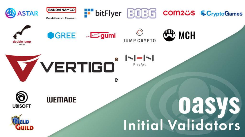 Diğer yirmi doğrulayıcı logonun yanı sıra Square Enix ve Oasys