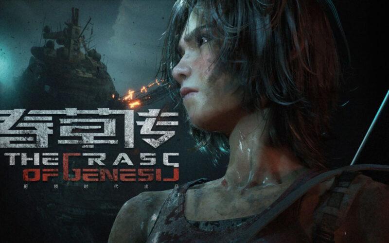 A female cloud-rendered character looking fiercely toward left , probably aftermath of a battle