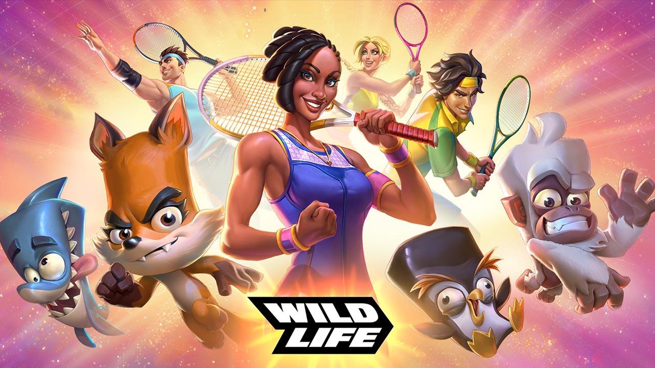 Wildlife Studios logo in mid bottom and characters all around