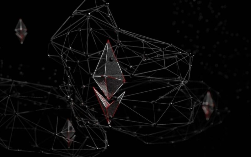 A visual design representing Ethereum networks.