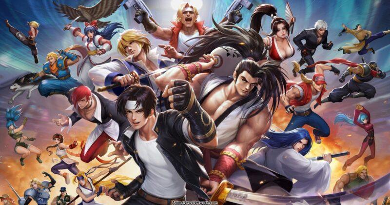 Characters from SNK games look at the camera ready to fight