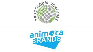 Üst tarafta True Global Ventures logosu alt tarafta Animoca Brands logosu