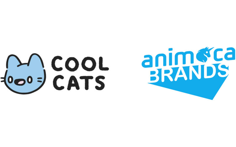 Cool Cats Group and Animoca Brands logo over a white background