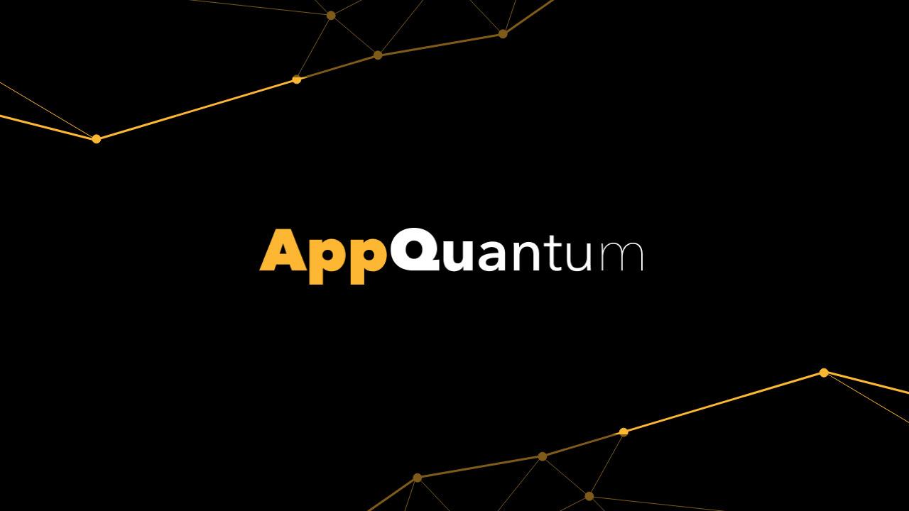 AppQuantum's logo on a black background
