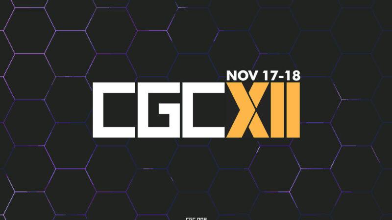 CGC's twelth edition, logo and art showing the launch date of the event