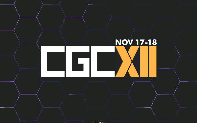CGC's twelth edition, logo and art showing the launch date of the event