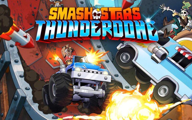 Cars smashing into each other in thunderdome game