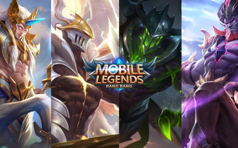 Four champions from mobile MOBA Mobile Legends Bang Bang.
