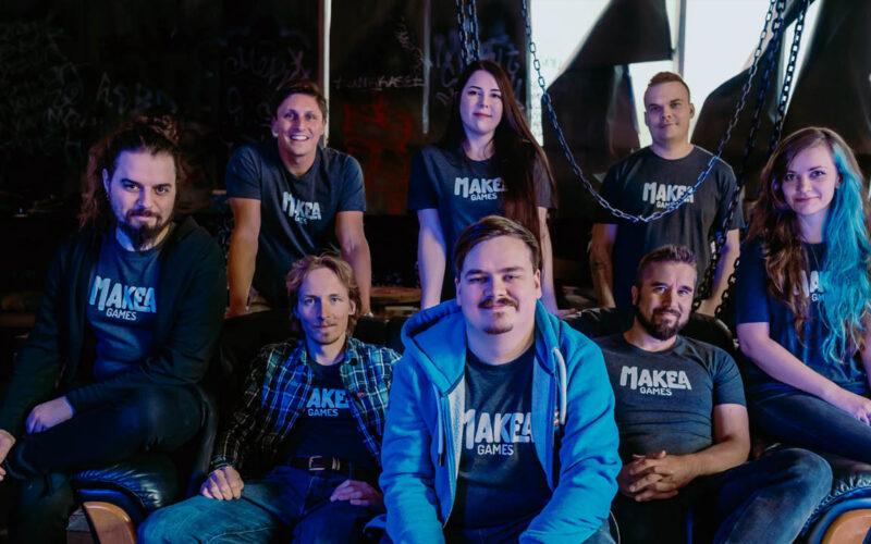 Members of Makea Games posing happily together