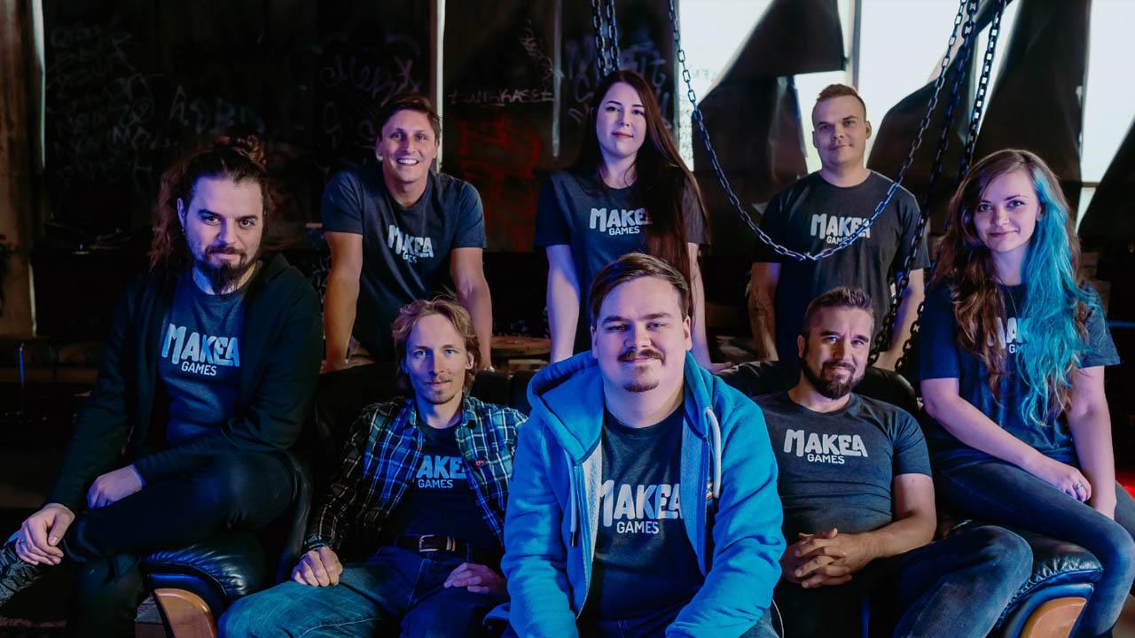 Members of Makea Games posing happily together