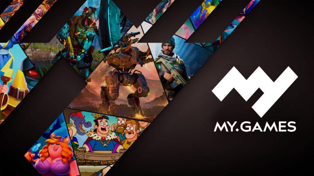 My.Games logo next to some visuals from My.Games games