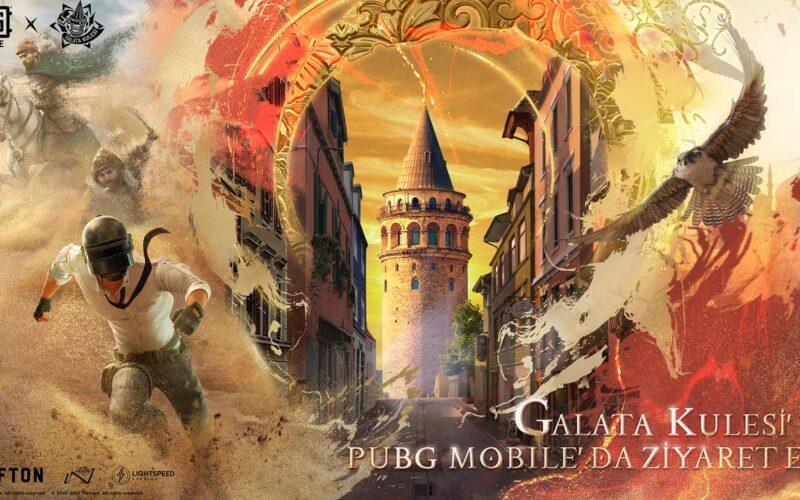 Galata Kulesi ve PUBG Mobile karakterleri