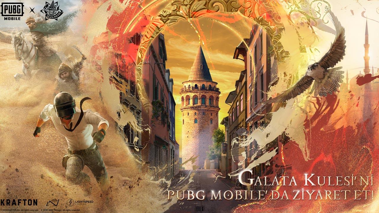 Galata Kulesi ve PUBG Mobile karakterleri